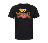 LONSDALE Camiseta 'Taverham' amarillo / granadina / negro XL amarillo / granadina / negro