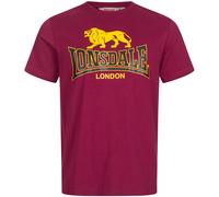 LONSDALE Camiseta ' TAVERHAM ' amarillo / rojo oscuro / negro XXL amarillo / rojo oscuro / negro