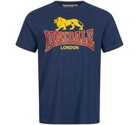LONSDALE Camiseta 'Taverham' navy / amarillo / rojo oscuro S EUR