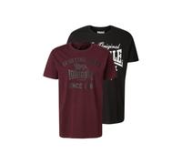 LONSDALE Camiseta 'Torbay' oliva / burdeos / negro / blanco XXL EUR