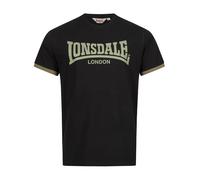 LONSDALE Camiseta 'Townhead' verde claro / negro M verde claro / negro