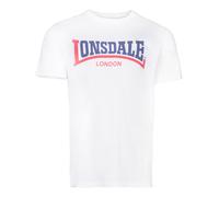 LONSDALE Camiseta 'Two Tone' azul / rojo / blanco XS azul / rojo / blanco