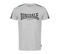 Lonsdale London Vementry Hombre Camiseta Gris/Melé XL 90% Algodón, 10% Viscosa Regular