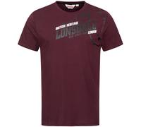 LONSDALE Camiseta 'Walkley' rojo / negro / blanco XXL rojo / negro / blanco