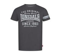 LONSDALE Camiseta 'Winnard' antracita / gris claro M antracita / gris claro