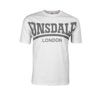 LONSDALE Camiseta 'York' gris oscuro / offwhite XXXL gris oscuro / offwhite