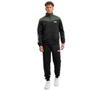 Lonsdale Caunton Track Suit, Negro, Verde Oliva y Blanco, S para Hombre