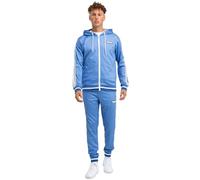 Lonsdale Chain Track Traje, Azul Marino/Azul bebé/Azul, S Hombres