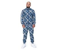 Lonsdale Chándal para hombre de corte entallado CANTERBURRY, azul/beige, 3XL