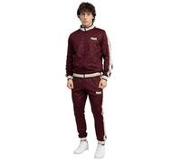 Lonsdale Chándal para hombre Slim Fit Ashwell Oxblood/Crudo S, Oxblood/crudo, S