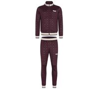 Lonsdale Chándal para hombre Slim Fit Ashwell Oxblood/Crudo XL, Oxblood/crudo, XL