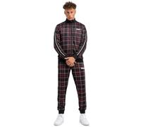 Lonsdale Chándal Welwyn Track Suit, negro, rojo y blanco, L