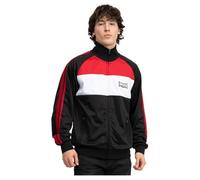 Lonsdale Chaqueta de chándal para hombre regular fit BRACKLESHAM, Negro/Rojo oscuro/Blanco, XXL