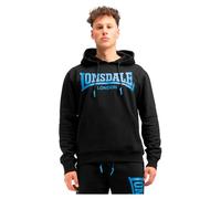 Lonsdale Chatsworth Sudadera con, Negro y Azul, M para Hombre