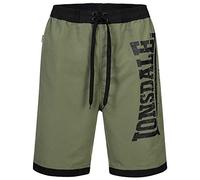 Lonsdale Clennell Bañadores Ajustados para Hombre, Negro/Oliva, 5XL