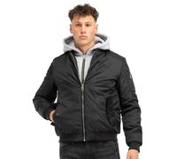 LONSDALE Chaqueta de entretiempo gris claro / negro XXXL EUR