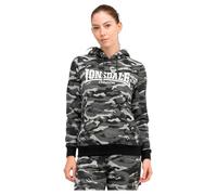 Lonsdale Clough Sudadera con, Camo Grey, L para Mujer