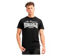Lonsdale Colsbrooke Camiseta, Blanco/Negro, M Hombres