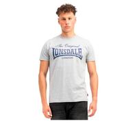 Lonsdale Colsbrooke Camiseta, Marl Grey/Navy, L Hombres