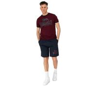 Lonsdale Conjunto de camiseta y pantalones cortos para hombre de ajuste normal MAIST, Oxblood/Dark Navy, M