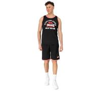 Lonsdale Conjunto de pantalones cortos y singlet para hombre, ajuste normal, color negro, rojo y blanco, XXL