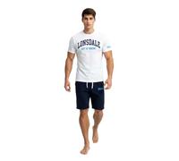 Lonsdale Conjunto deportivo de hombre de algodón corto - Conjunto deportivo corto de verano ligero de manga corta para hombre