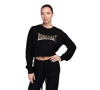 Lonsdale Culbokie Sudadera, Negro/Dorado, M Corto para Mujer