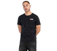 Lonsdale Dale T-Shrit, Negro/Blanco/Rojo, S para Hombre