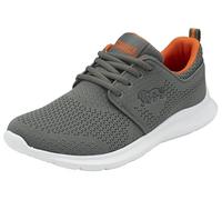 Lonsdale Durham, Zapatillas para Correr de Carretera Hombre, Gris Orange Dk Grey, 44.5 EU