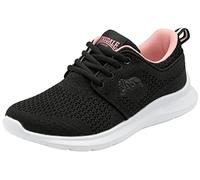 Lonsdale Durham, Zapatillas para Correr de Carretera Mujer, Rosa de té Negro, 37 EU