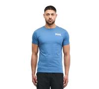 Lonsdale ELMDON - Camiseta para Hombre, Corte Estrecho, Color Azul y Blanco, S