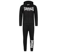 Lonsdale Feeny Chándal con Capucha, Blanco/Negro, 3XL Hombres