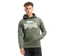 Lonsdale Fremington Sudadera con capucha para hombre, color gris, verde, blanco, S