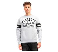 Lonsdale Glespin Sudadera, Gris y Negro, L para Hombre