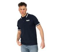 Lonsdale Herren Poloshirt Schmale Passform Causton Polo, Azul Marino/Crudo, L Hombres