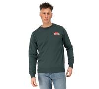 LONSDALE Sudadera 'Lympstone' verde oscuro / rojo / blanco XL verde oscuro / rojo / blanco