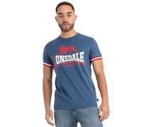 Lonsdale Kergord T-Shrit, Azul Marino/Rojo/Blanco, XL para Hombre