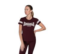 Lonsdale Killegray Camiseta DE Ocio, Oxblood/White, M para Mujer