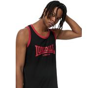 Lonsdale Knockan Camiseta DE Ocio, Negro/Rojo, M para Hombre