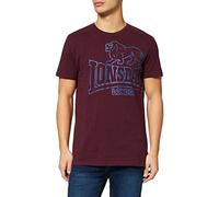 Lonsdale Langsett Camisa, Vintage Oxblood, XL para Hombre