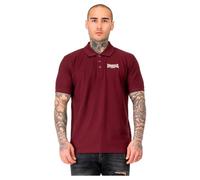 Lonsdale Lingholme Polo, Black/Oxblood, L Hombres