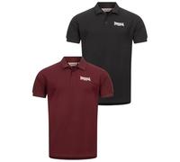LONSDALE Camiseta 'Lingholme' rojo vino / negro / blanco L EUR