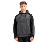 Lonsdale Linnfoots Sudadera con, Gris y Negro, M para Hombre