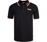 Lonsdale Lion Polo Shirt, negro, rojo y blanco, XXL