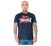 Lonsdale Lion Two Tone Camiseta, Azul Marino/Rojo/Blanco, 3XL para Hombre