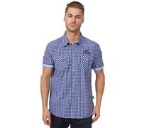 Lonsdale London Berny Hombre Camisa Manga Corta Azul Marino L 100% algodón Stickerei Estrechos
