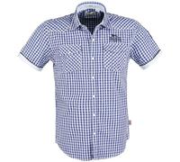 Lonsdale London Berny Hombre Camisa Manga Corta Azul Marino L 100% algodón Stickerei Estrechos