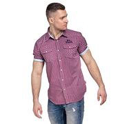 Lonsdale Berny Camisa, Rojo/Azul/Blanco, M para Hombre