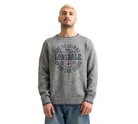 Lonsdale London Borden Hombre Sudadera Gris XL 60% algodón, 40% acrílico Regular