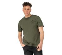 Lonsdale London BREOCK Hombre Camiseta Aceituna 100% algodón Regular